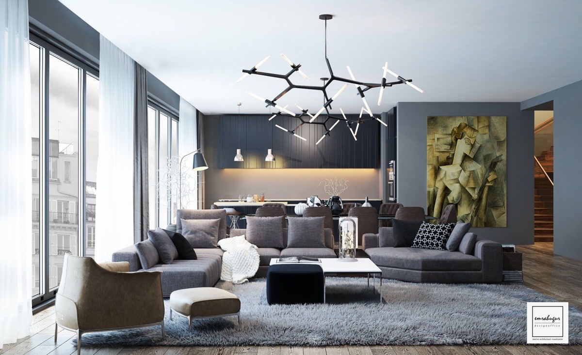 picasso-artwork-in-modern-living-room